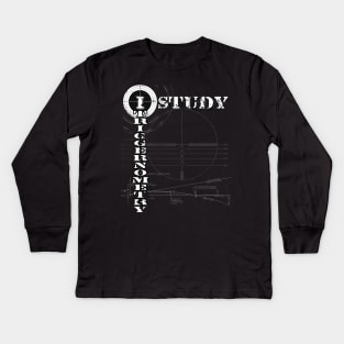 I Study Triggernometry Kids Long Sleeve T-Shirt